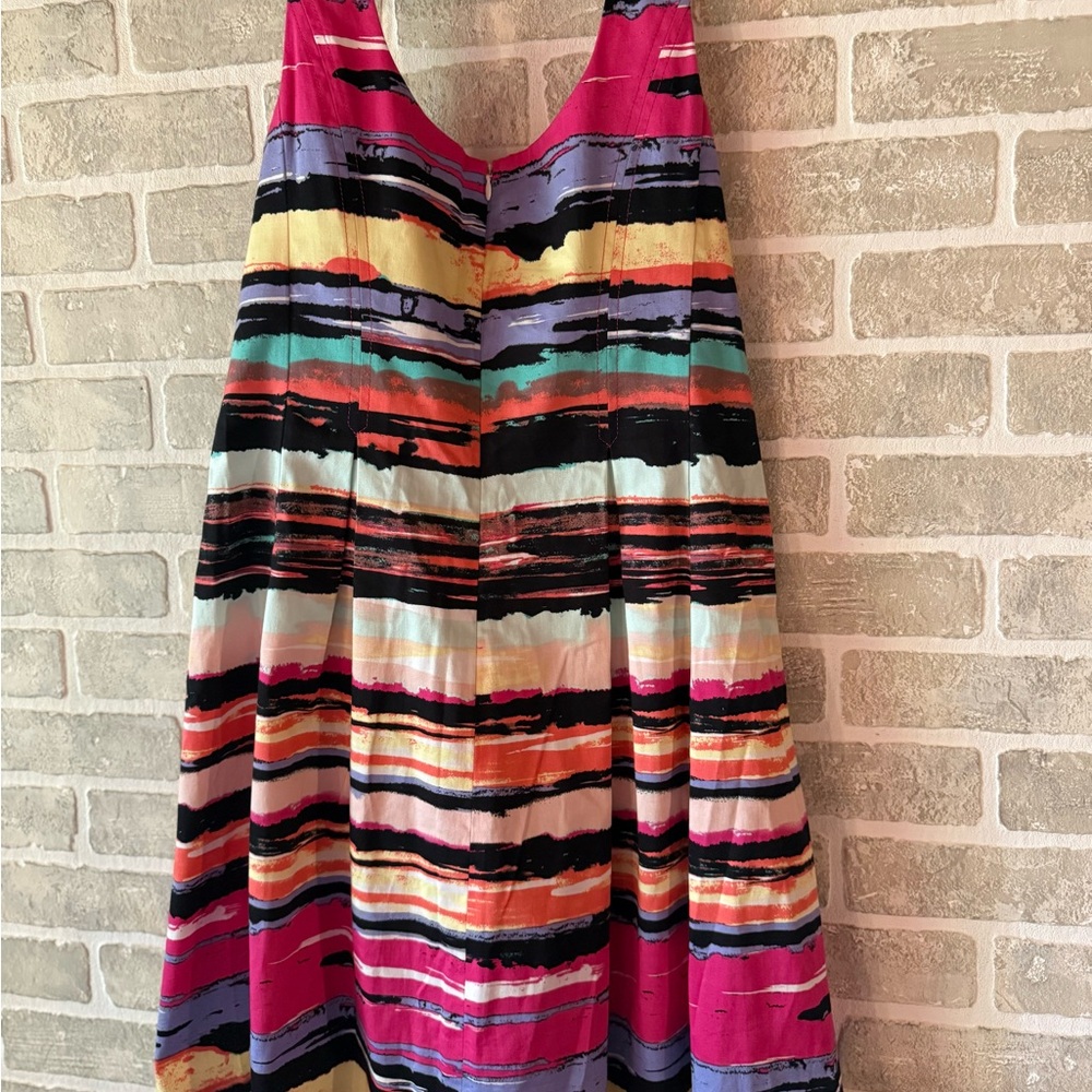 Black Label NWT Colorful Striped Sleeveless Dress - Picture 7 of 8
